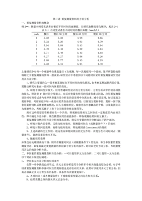 重复测量设计方差分析,重复测量设计方差分析中有SS