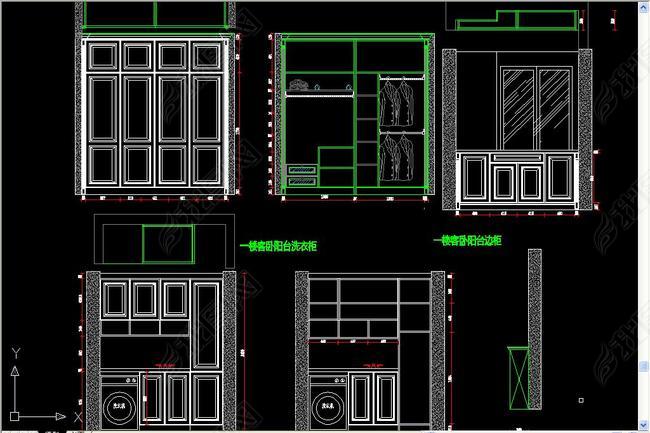 衣柜设计cad下载,衣柜cad设计图下载