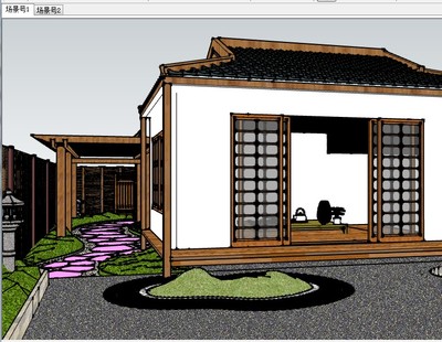 sketchup景观设计,su景观建模教程