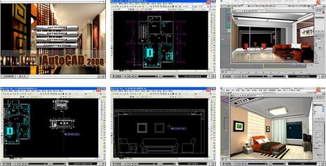 autocad室内装潢设计,cad室内装饰